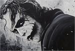 Joker Black & White Poster Image